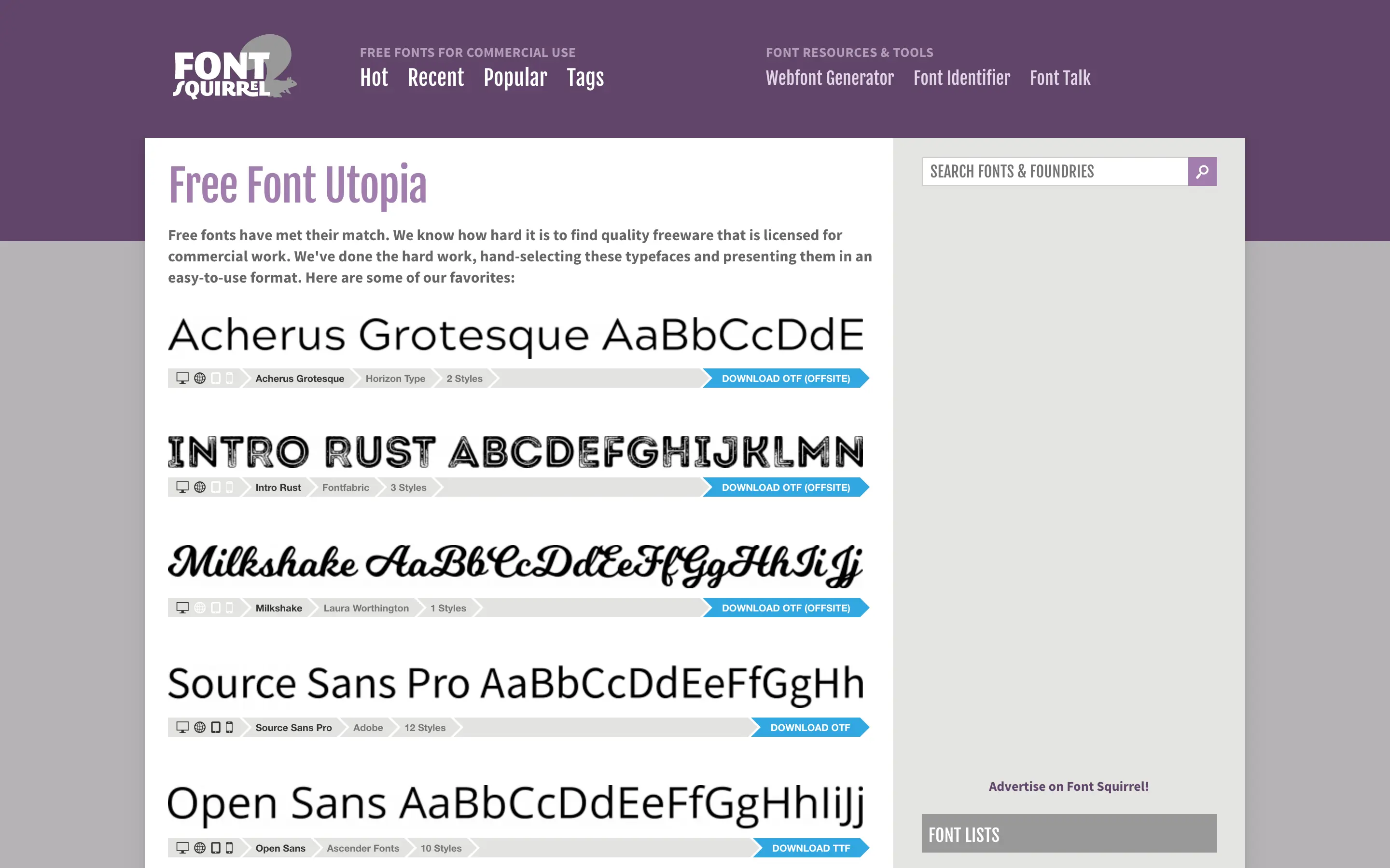 Font Squirrel