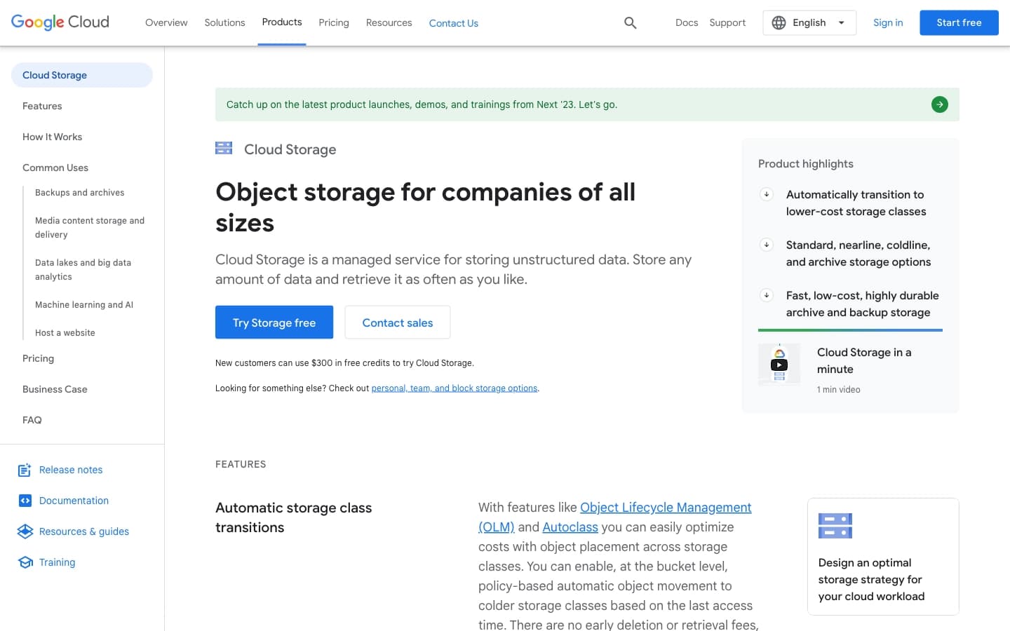 Google Cloud Storage